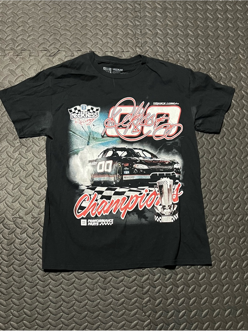 Black Short Sleeve Graphic T-Shirt - Champions